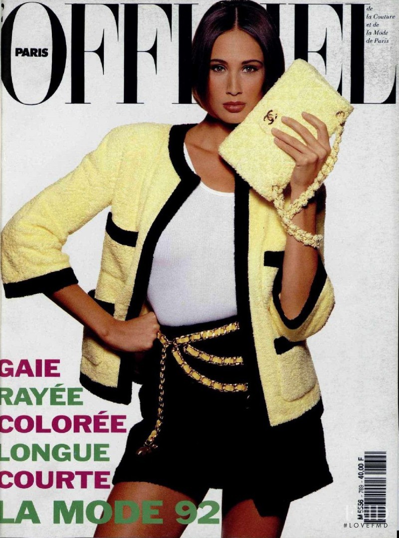  featured on the L\'Officiel France cover from February 1992