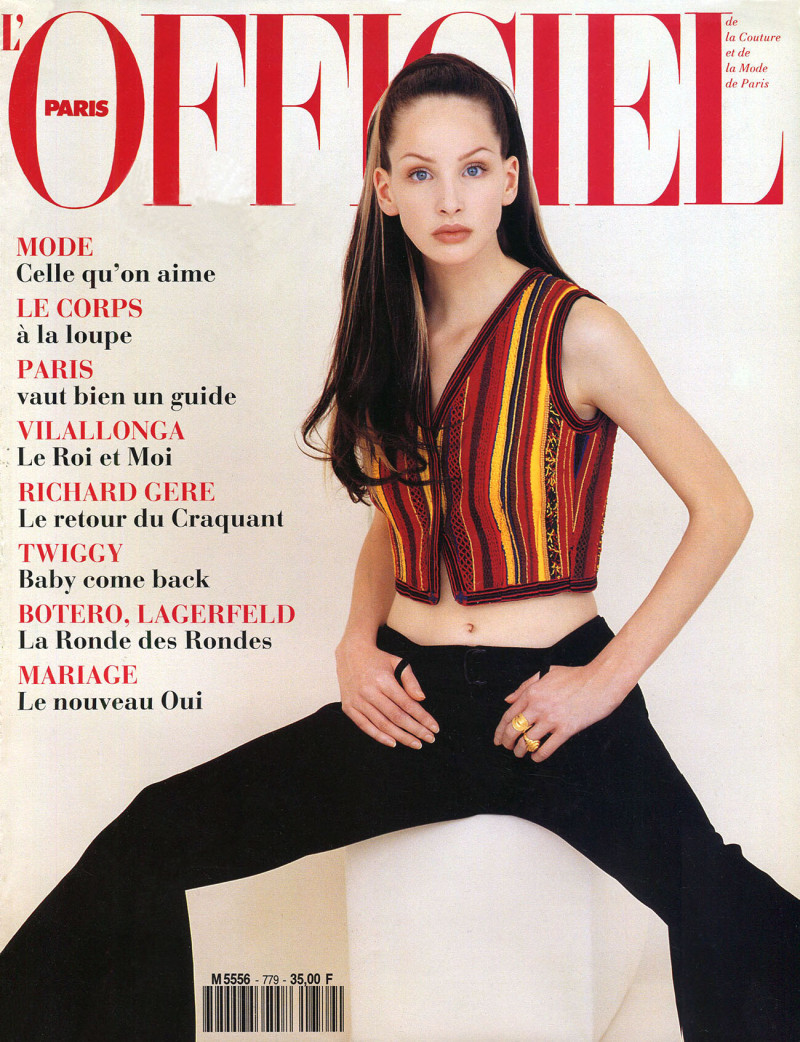 Debbie Deitering featured on the L\'Officiel France cover from April 1993