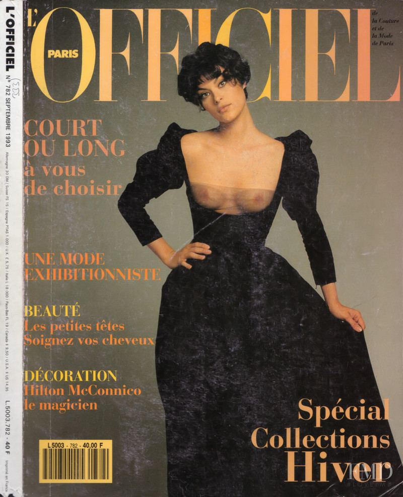 Magali Amadei featured on the L\'Officiel France cover from September 1993