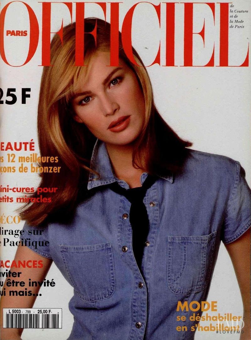  featured on the L\'Officiel France cover from May 1994