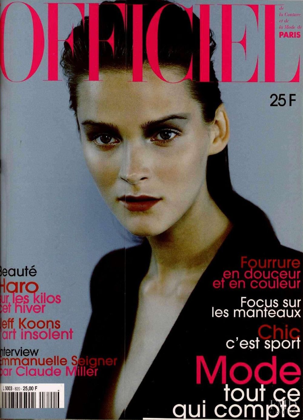 Cover of L'Officiel France , November 1997 (ID:1955)| Magazines | The FMD