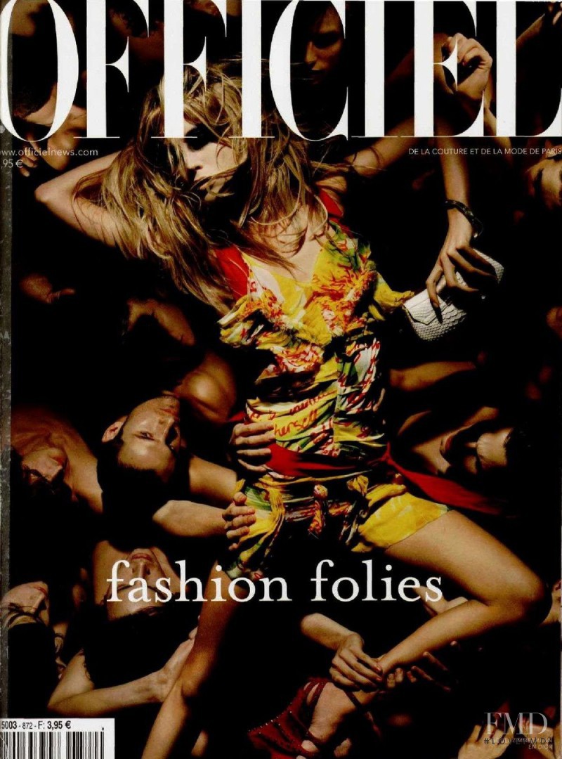 Raquel Zimmermann featured on the L\'Officiel France cover from February 2003