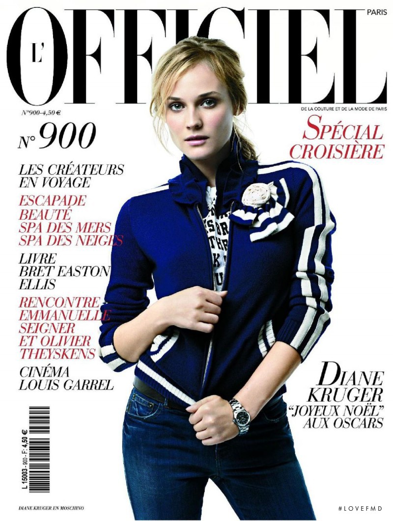 Diane Heidkruger featured on the L\'Officiel France cover from November 2005