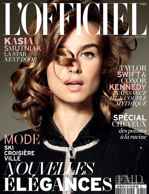 Kasia Smutniak featured on the L\'Officiel France cover from November 2012