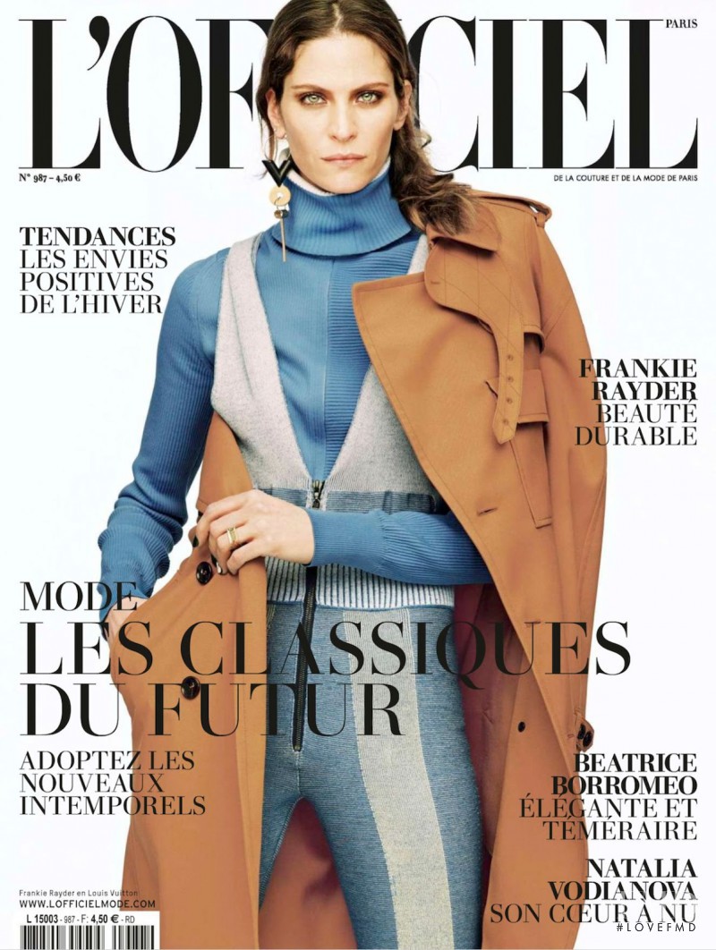 Frankie Rayder featured on the L\'Officiel France cover from August 2014