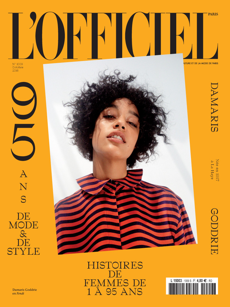 Damaris Goddrie featured on the L\'Officiel France cover from October 2016