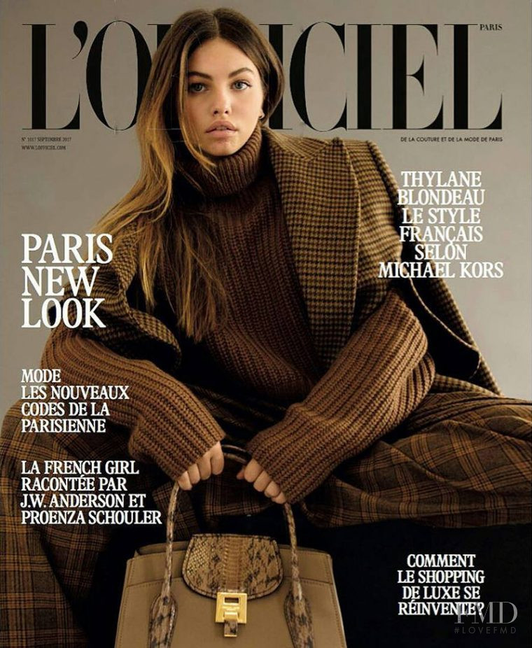 Thylane Blondeau featured on the L\'Officiel France cover from September 2017