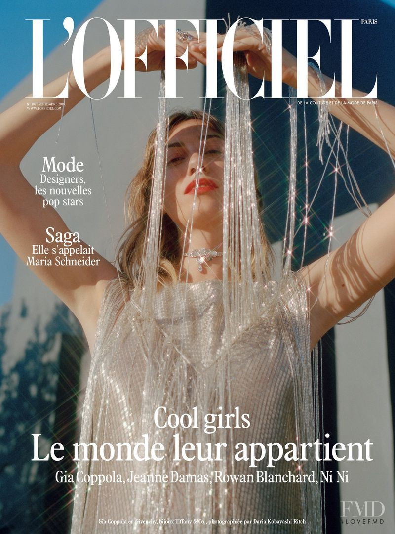 Gia Coppola featured on the L\'Officiel France cover from September 2018