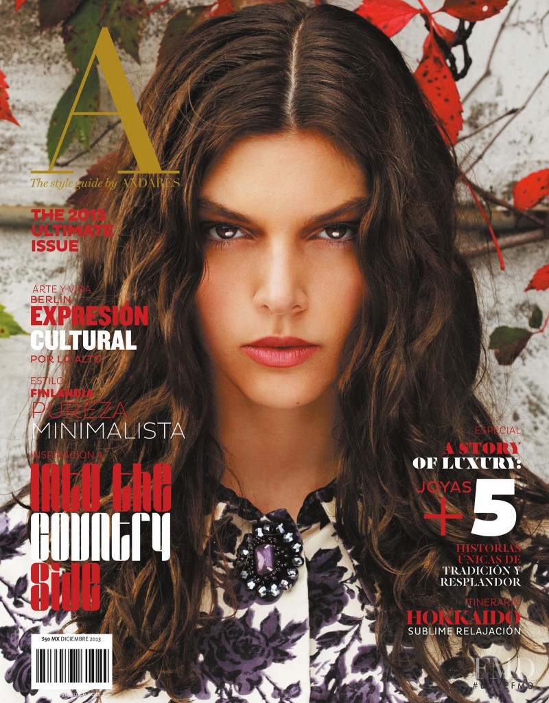Marta featured on the A - The Style Guide by Andares cover from December 2013