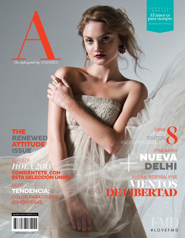 Sofia Monaco featured on the A - The Style Guide by Andares cover from January 2013