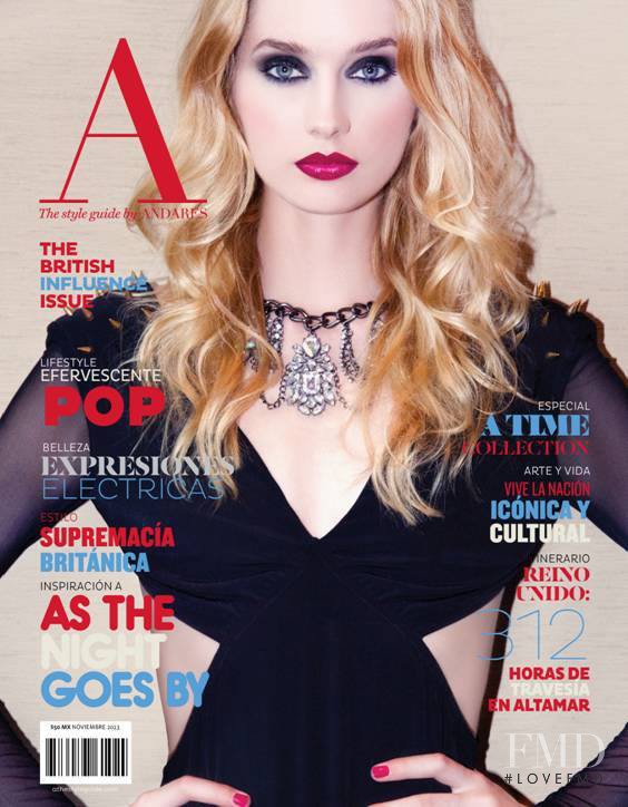 Nikolett Hajdu featured on the A - The Style Guide by Andares cover from November 2013