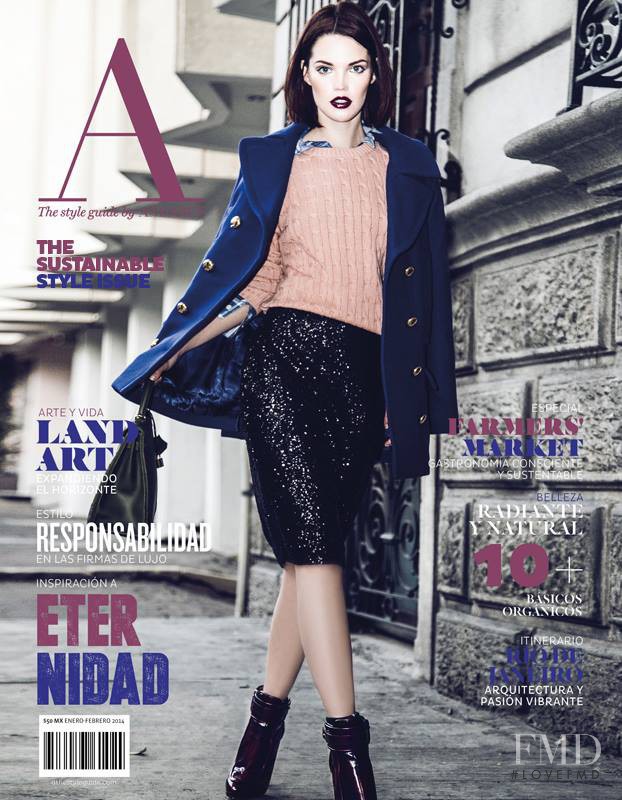 Anna Somik featured on the A - The Style Guide by Andares cover from January 2014