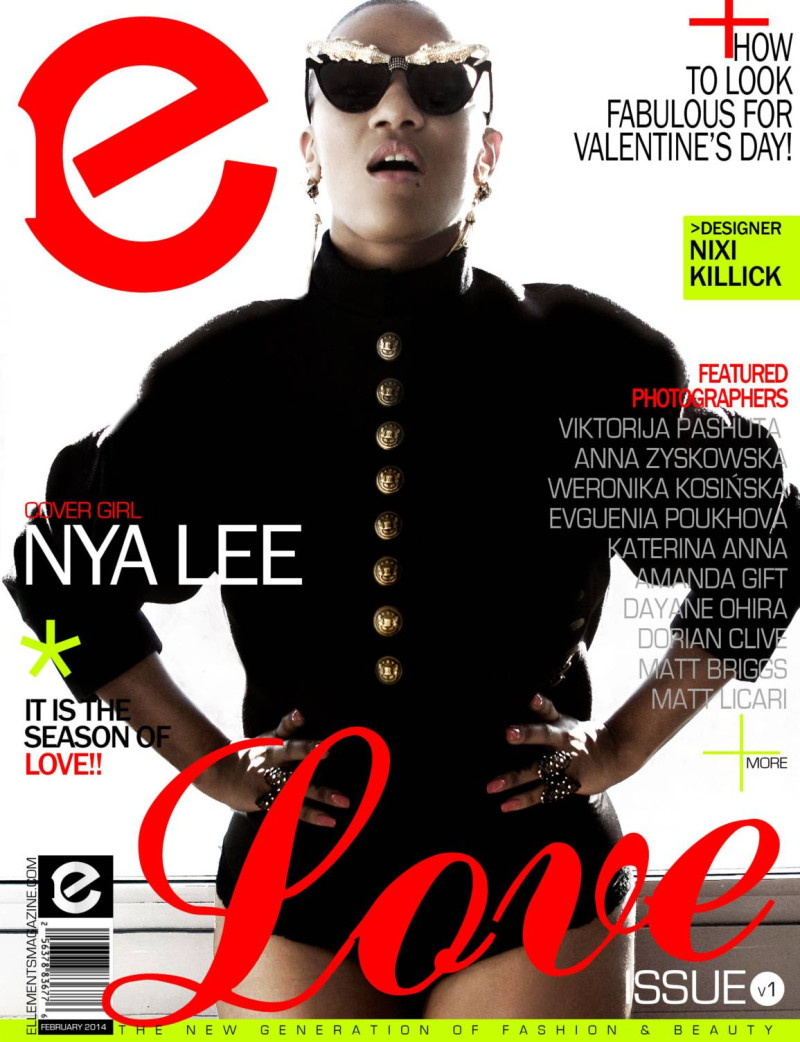 Nya Lee featured on the Elléments cover from February 2014