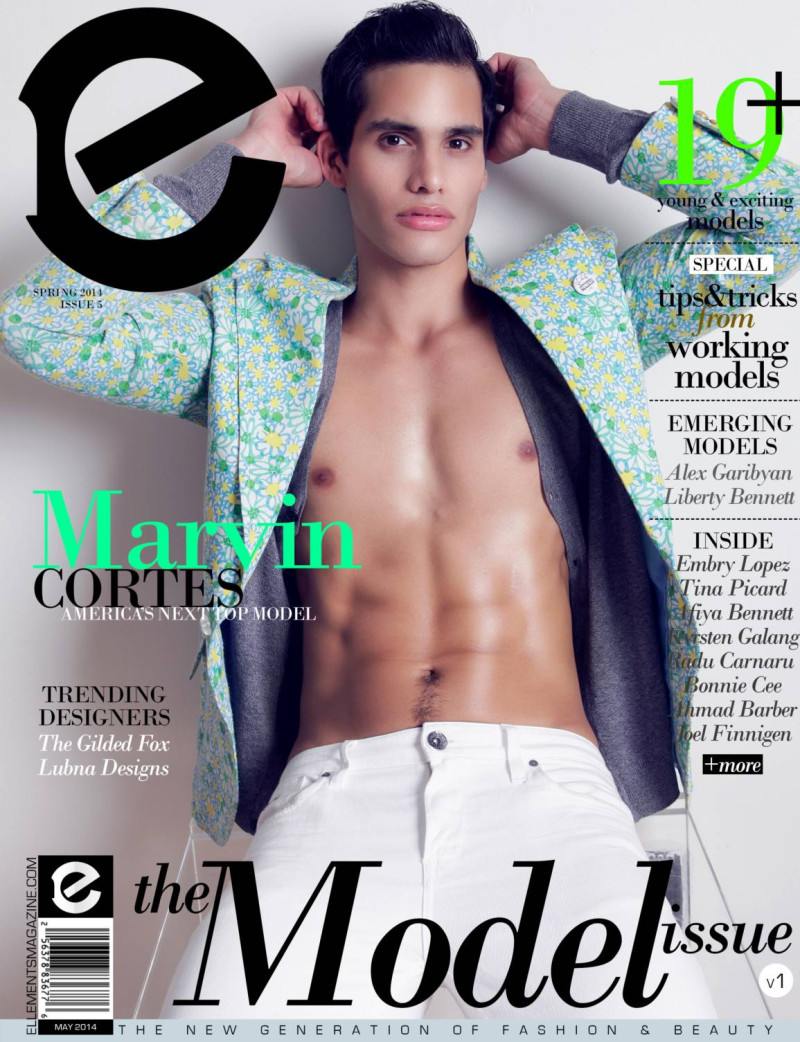 Marvin Cortes featured on the Elléments cover from May 2014