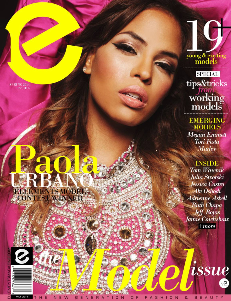 Paola Urbano featured on the Elléments cover from May 2014