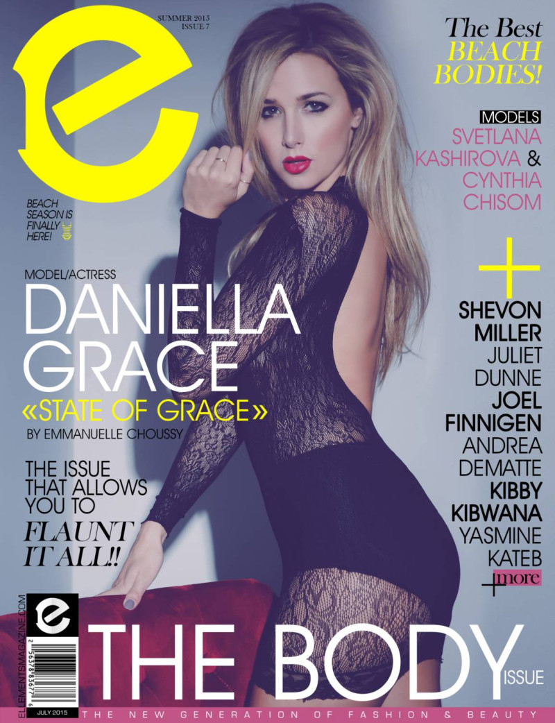 Daniella Grace featured on the Elléments cover from July 2015