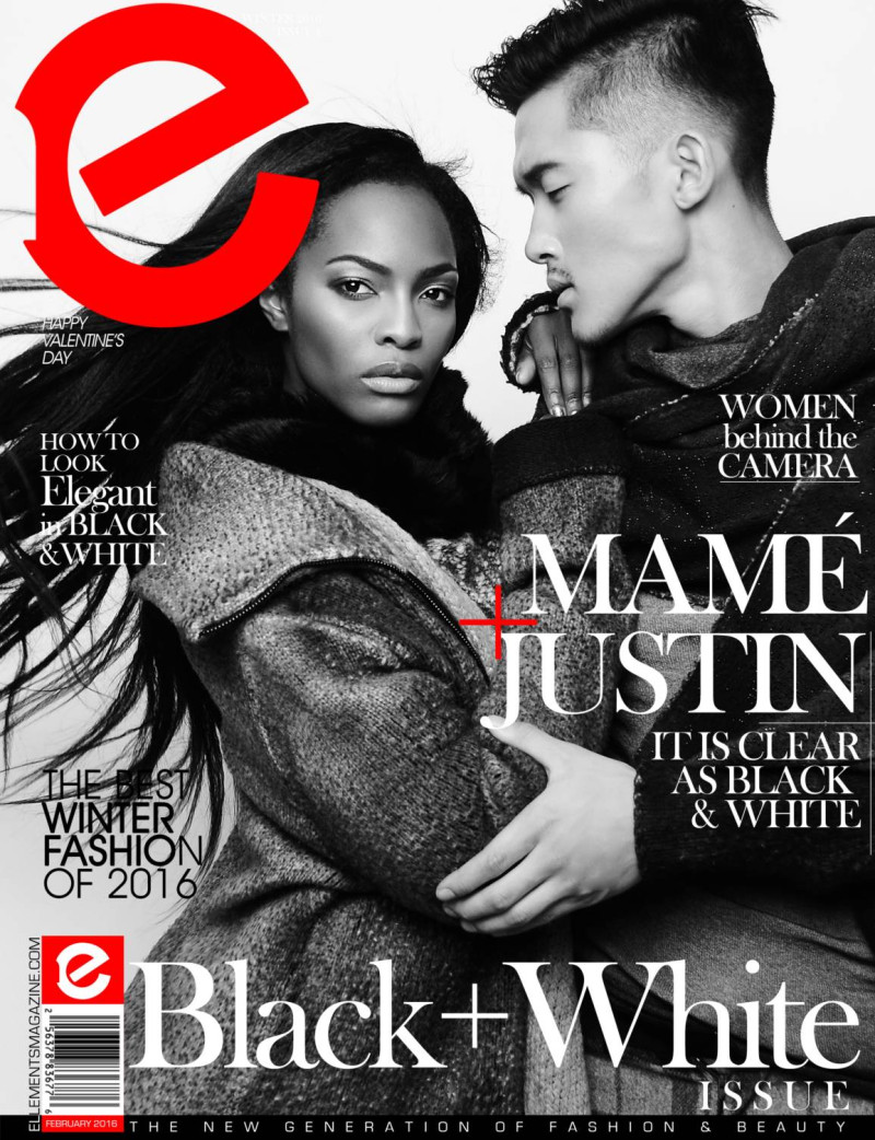 Mame Adjei, Justin  featured on the Elléments cover from February 2016