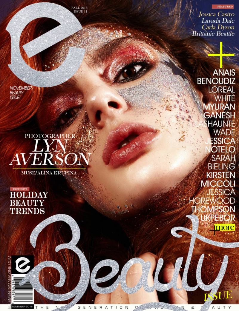 Alina Krupina featured on the Elléments cover from November 2016