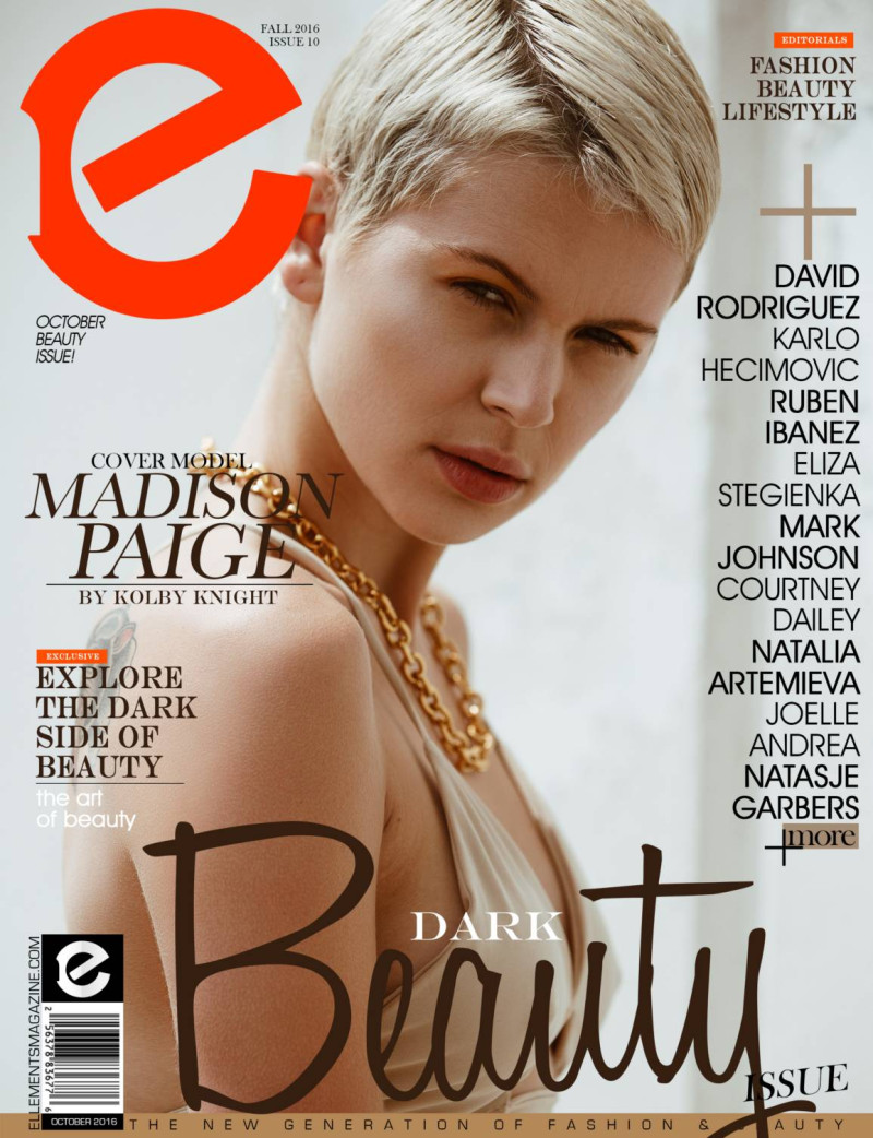 Madison Paige featured on the Elléments cover from October 2016