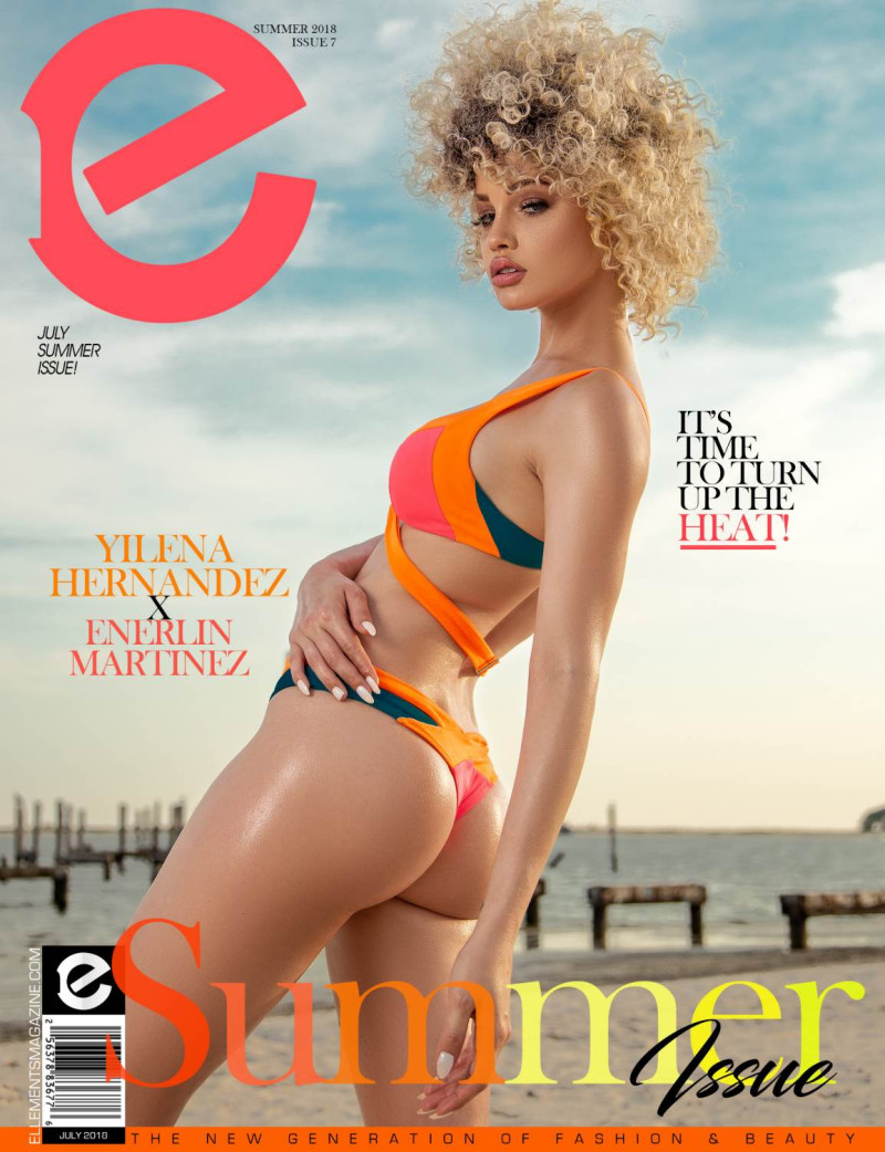 Yilena Hernandez featured on the Elléments cover from July 2018