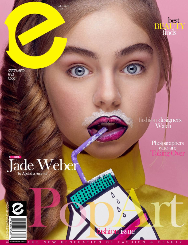 Jade Weber featured on the Elléments cover from September 2018