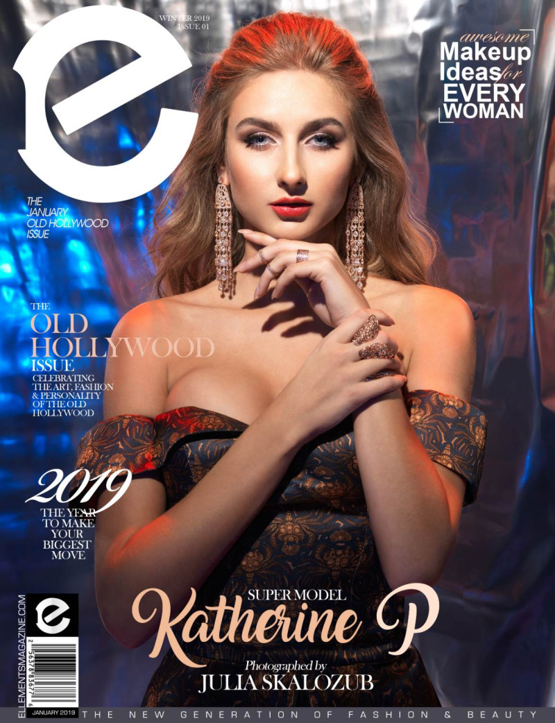 Katherine P. featured on the Elléments cover from January 2019