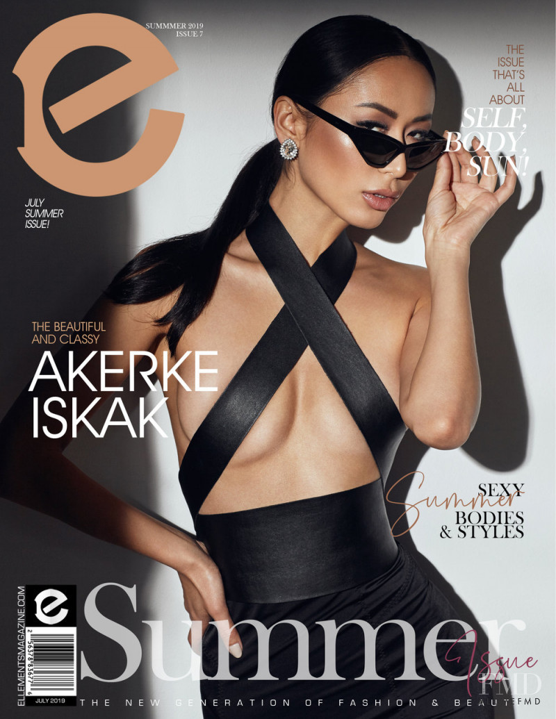 Akerke Iskakova featured on the Elléments cover from July 2019