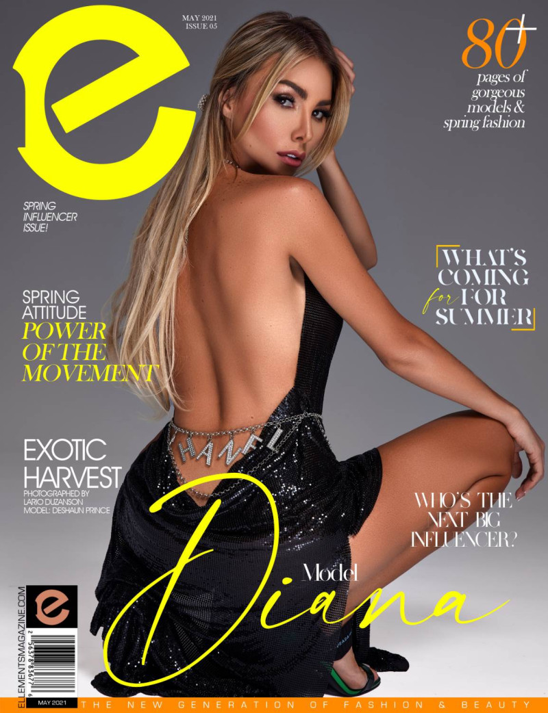 Diana featured on the Elléments cover from May 2021