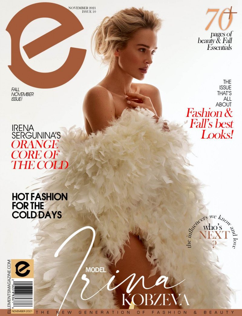 Irina Kobzeva featured on the Elléments cover from November 2021