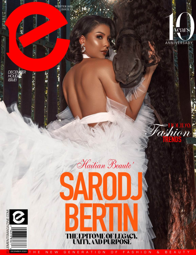Sarodj Bertin featured on the Elléments cover from December 2022