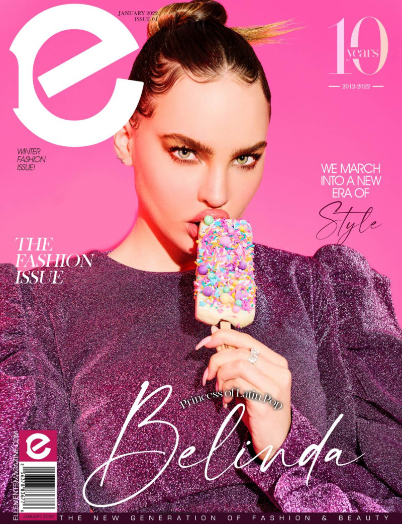 Belinda featured on the Elléments cover from January 2022