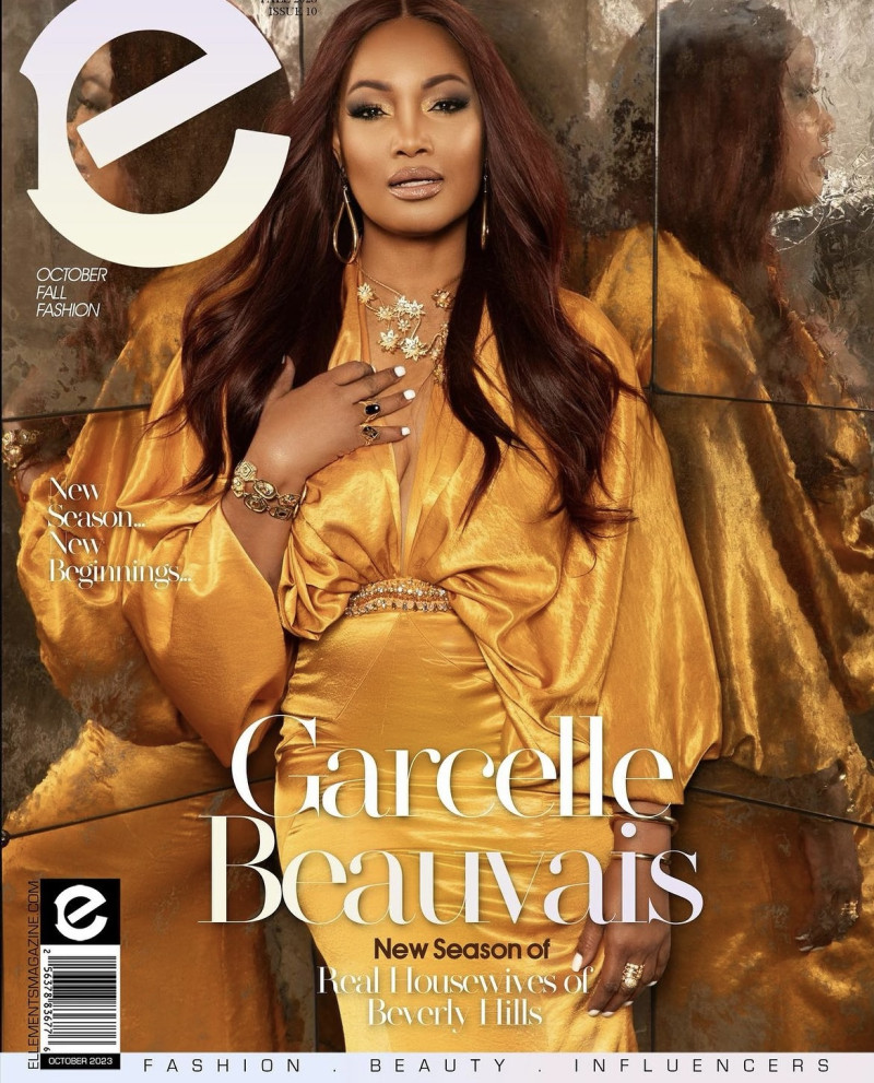 Garcelle Beauvais featured on the Elléments cover from October 2023