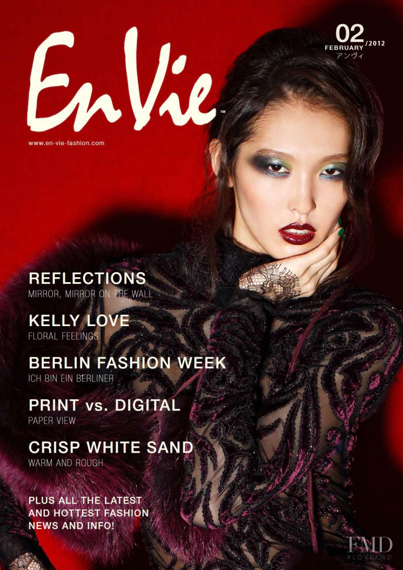 Polina featured on the En Vie cover from February 2012