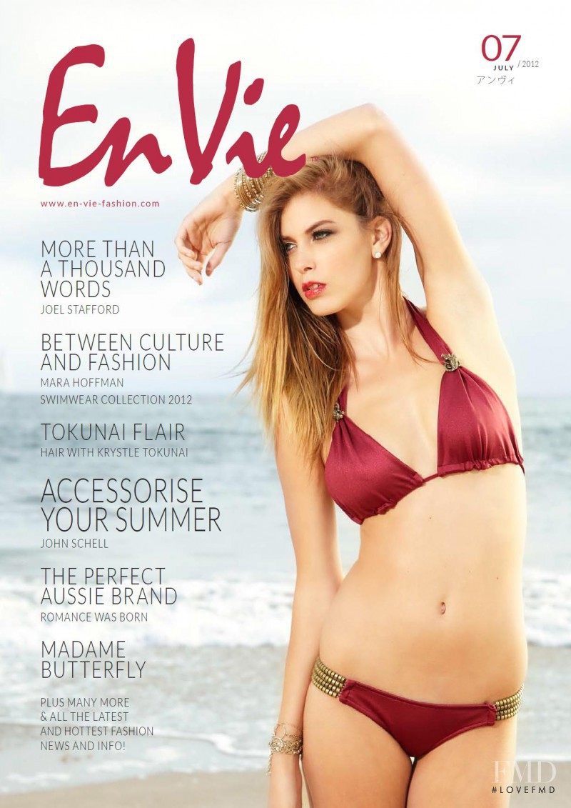 Abigail Plunk featured on the En Vie cover from July 2012