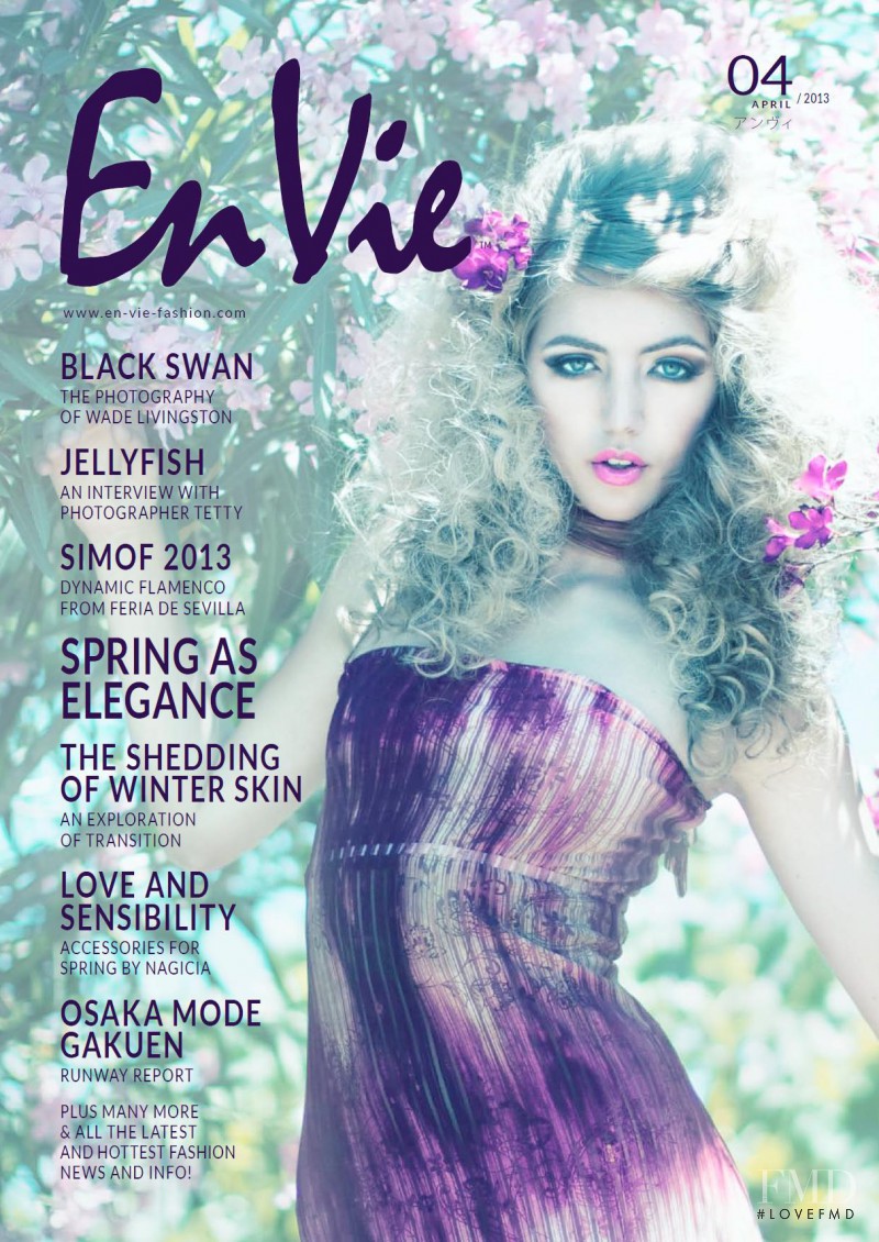 Makaela Maran featured on the En Vie cover from April 2013