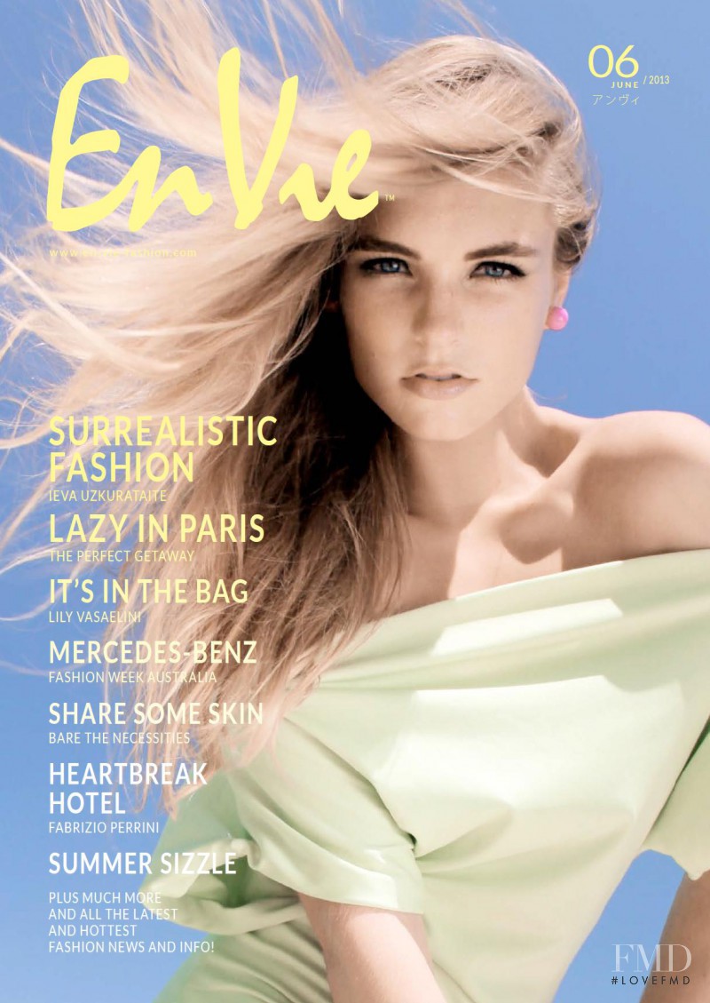 Perrin Bille featured on the En Vie cover from June 2013