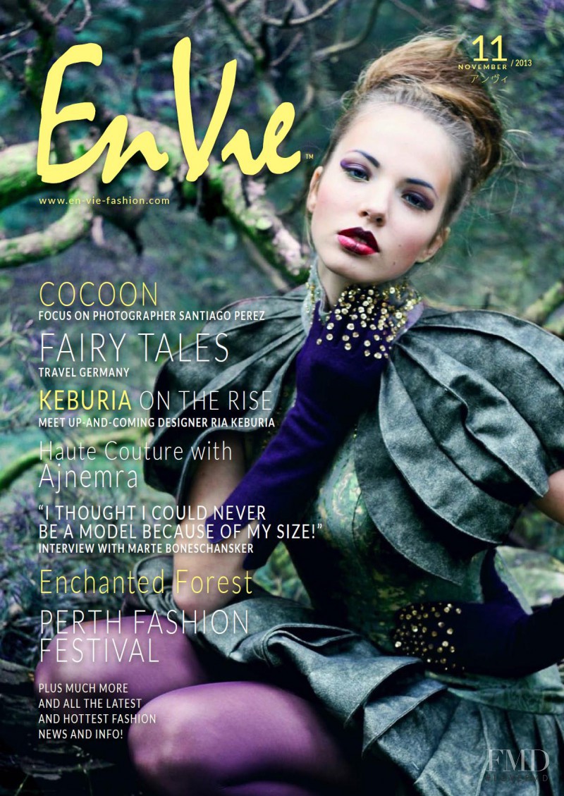 Emilija Bertasiute featured on the En Vie cover from November 2013