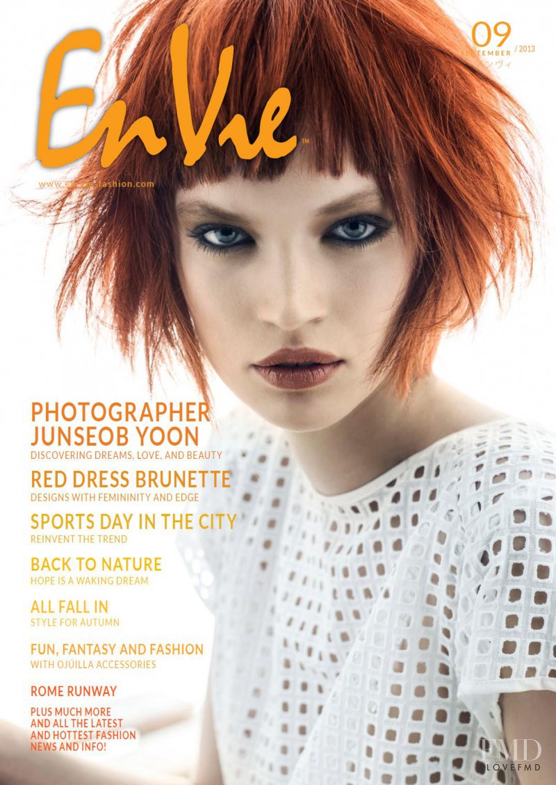 Luisa Bianchin featured on the En Vie cover from September 2013