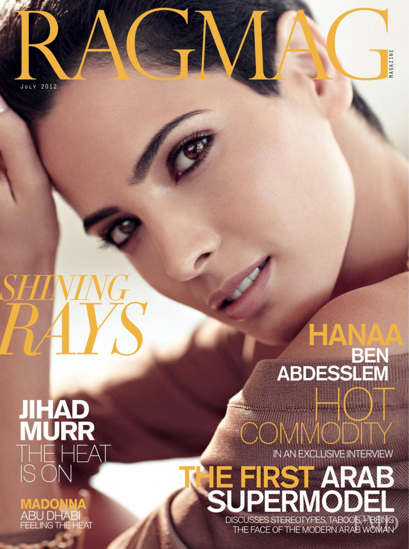 Hanaa Ben Abdesslem featured on the RagMag cover from July 2012