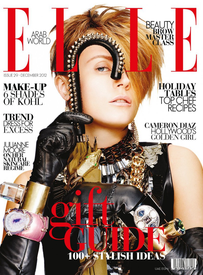 Charlotte di Calypso featured on the Elle Arabia cover from December 2012