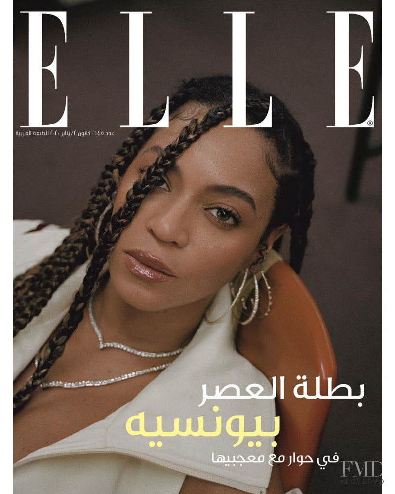 Beyonce featured on the Elle Arabia cover from January 2020