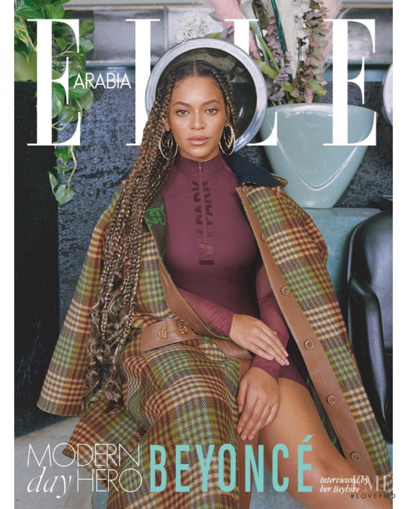 Beyonce featured on the Elle Arabia cover from January 2020