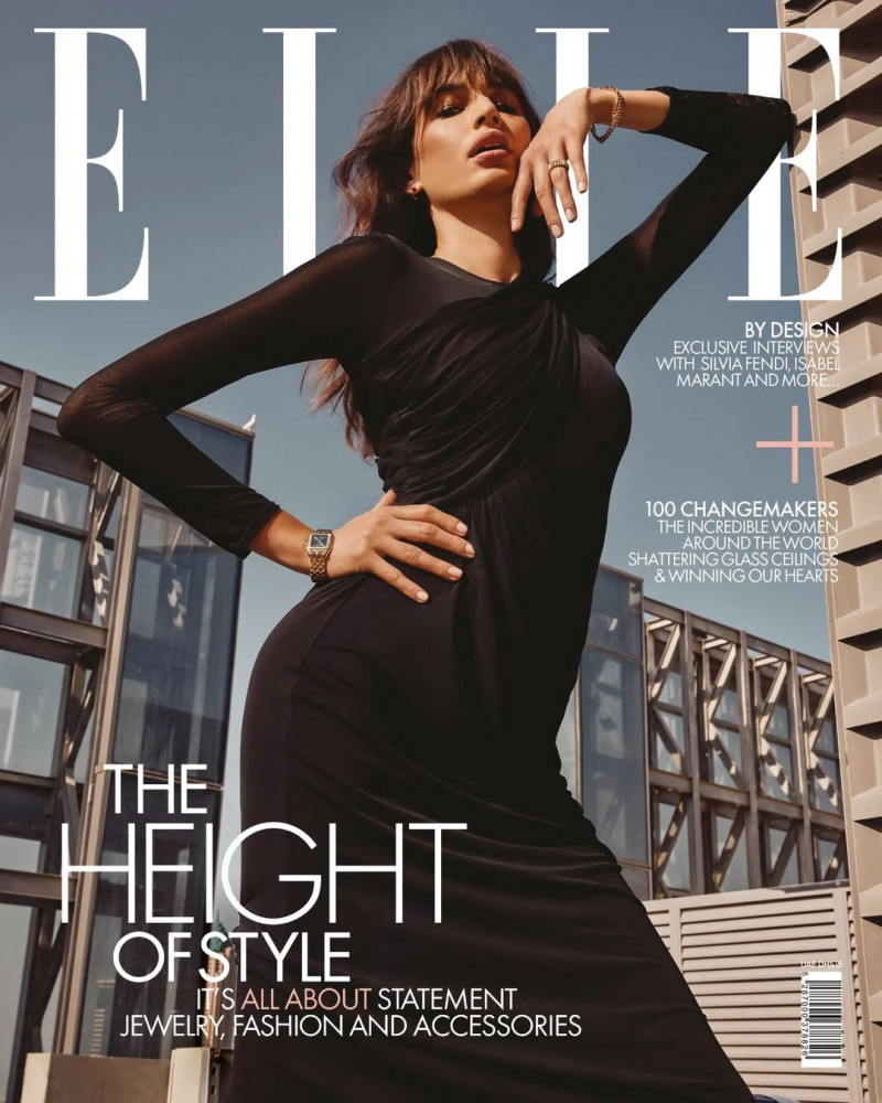 Kenza Fourati featured on the Elle Arabia cover from November 2022