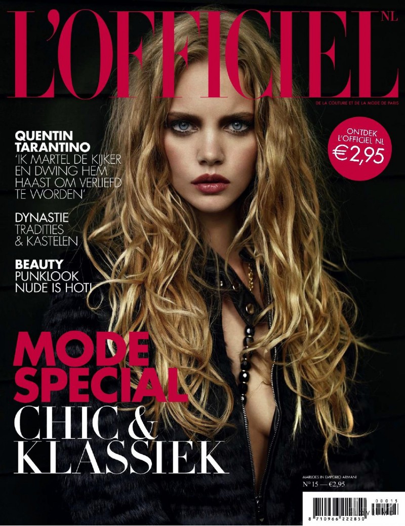 Marloes Horst featured on the L\'Officiel Netherlands cover from October 2009