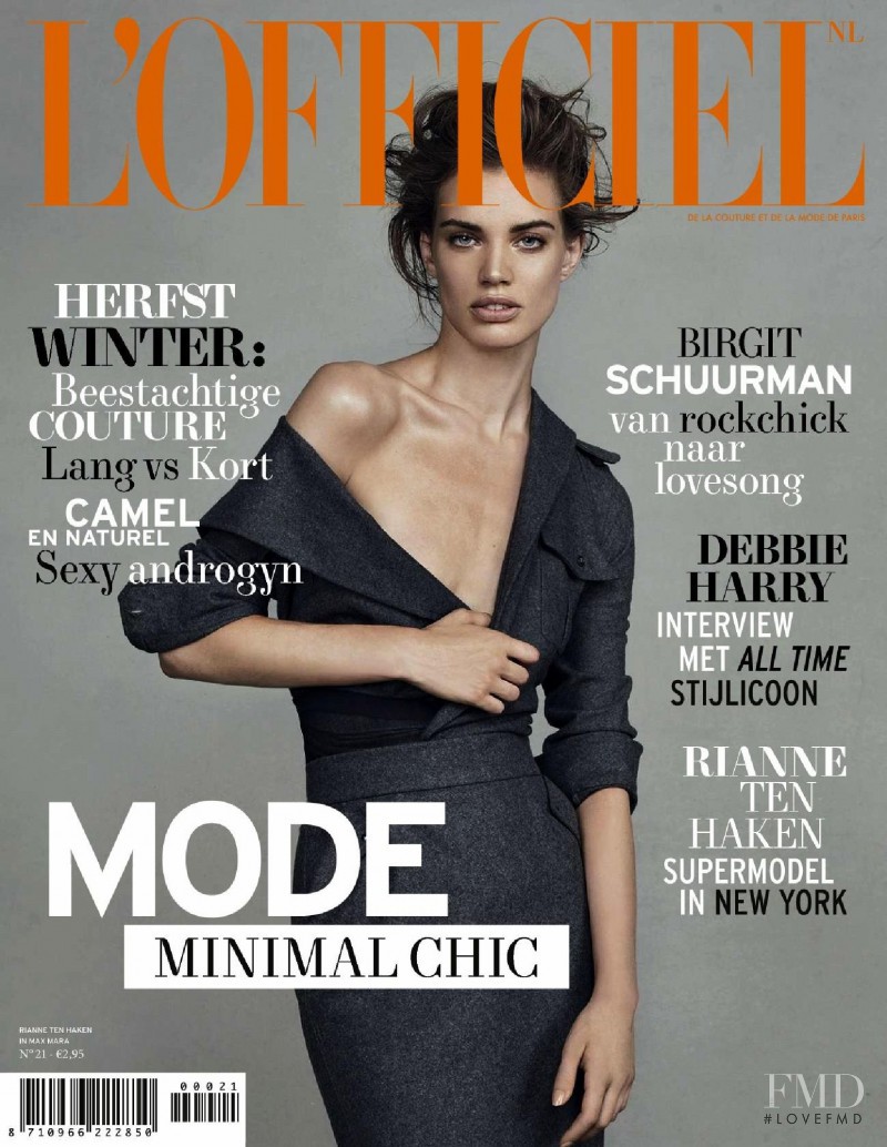 Rianne ten Haken featured on the L\'Officiel Netherlands cover from October 2010
