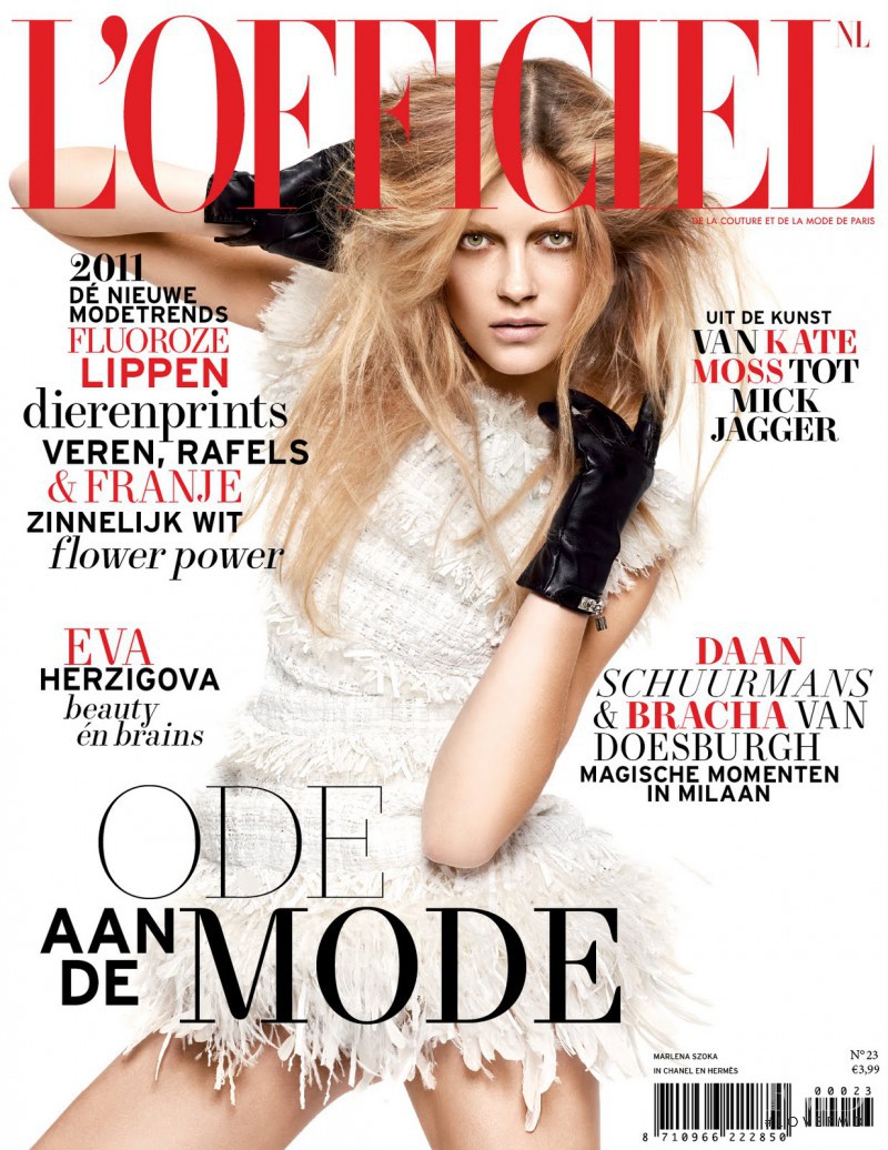 Marlena Szoka featured on the L\'Officiel Netherlands cover from February 2011