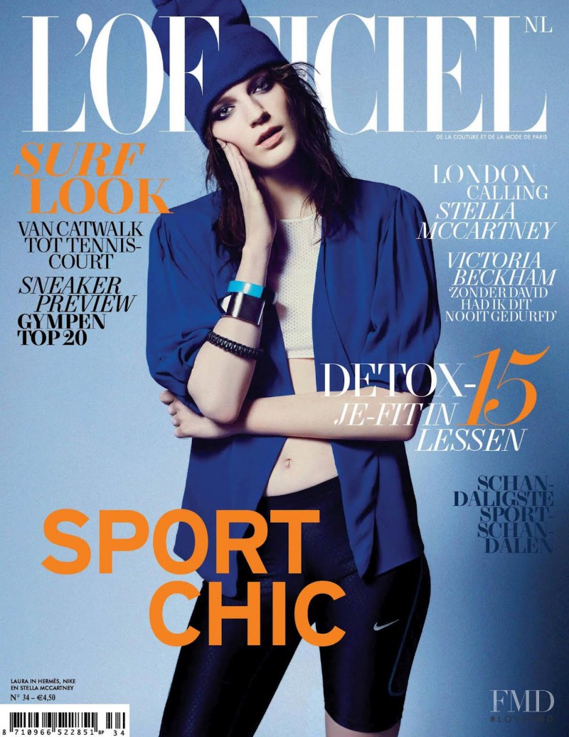 Laura Kampman featured on the L\'Officiel Netherlands cover from June 2012