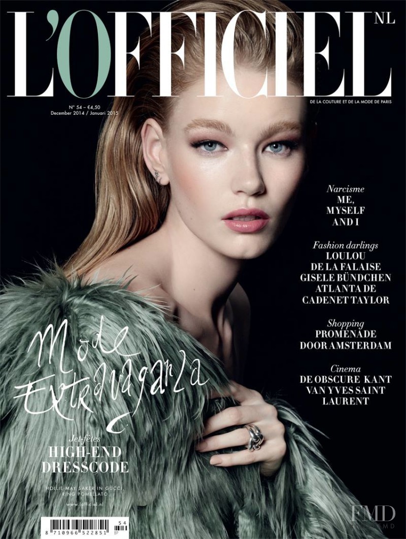 Hollie May Saker featured on the L\'Officiel Netherlands cover from December 2014