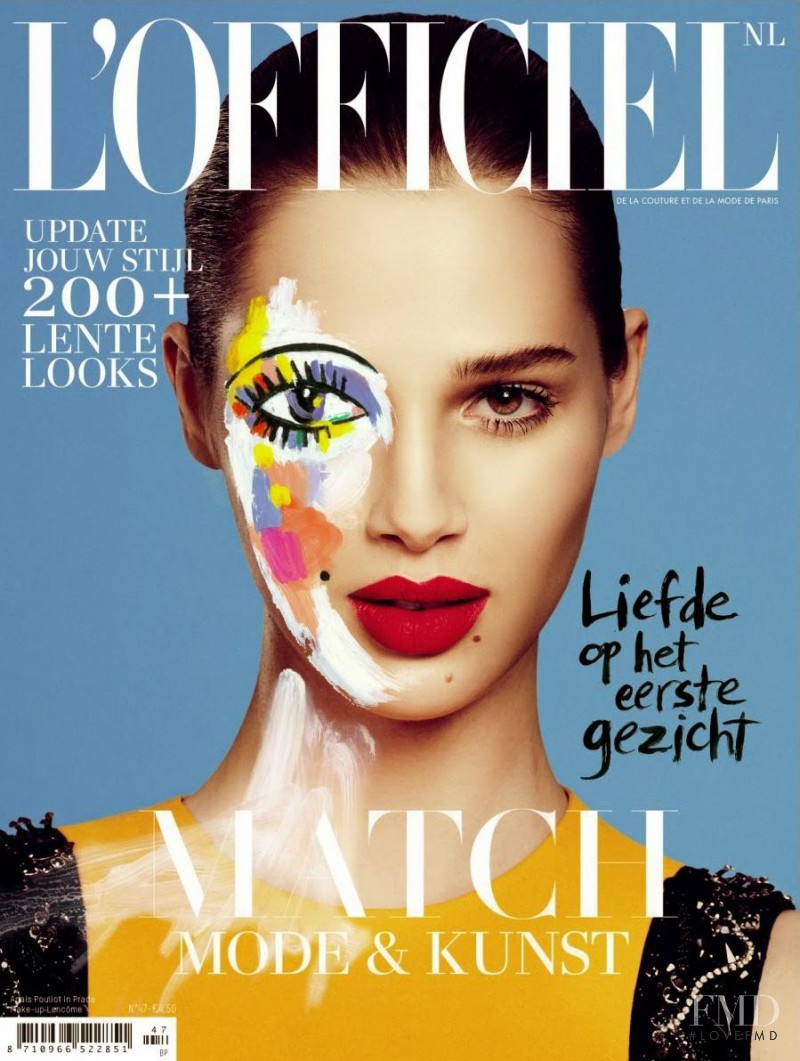 Anais Pouliot featured on the L\'Officiel Netherlands cover from February 2014