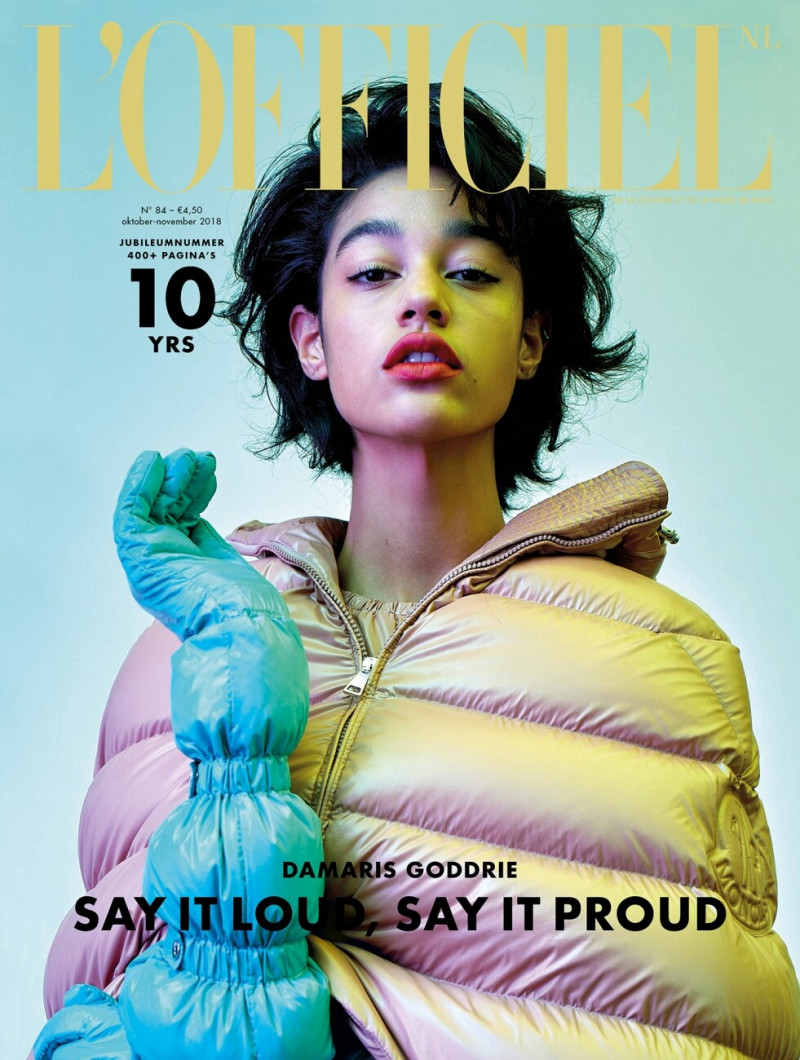 Damaris Goddrie featured on the L\'Officiel Netherlands cover from October 2018